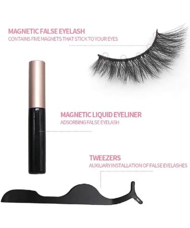 Scorpio Magnetic Eyelash Set False Eyelash Waterproof Magnetic Eyelashes Glue Free and Natural 3D False Eyelashes - Buy Online on SooperMarket.com