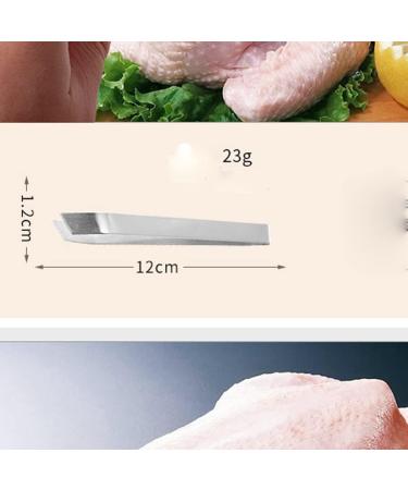 ARFUKA Fish Bone Tweezers Remover Stainless Steel Flat and Slant Tweezers Pliers Remover Tool Fish Bones and Meat Hair 2 Pack - Buy Online on SooperMarket.com
