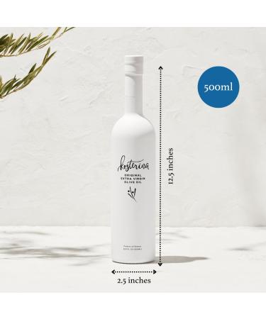 Kosterina Original Extra Virgin Olive Oil - Premium Cold-Pressed Greek EVOO (16.9 oz) | 100% Pure Koroneiki Olives | Superfood | Peppery & Smooth Flavor - Buy Online on SooperMarket.com