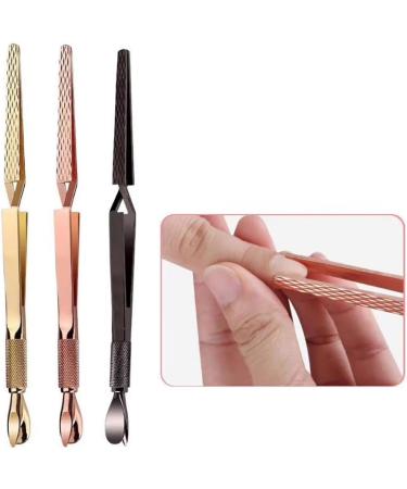 Magic Multi-Functional Manicure Pedicure C-Curve Pinching Tool Cuticle Pusher Nail Art Pincher for Acrylic Uv Gel Nails(Rose Gold) - Buy Online on SooperMarket.com