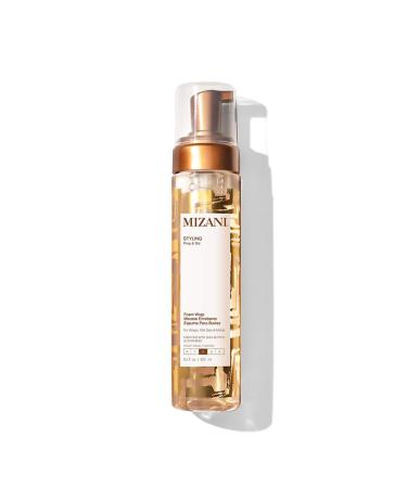 Mizani Styling Foam Wrap | Balances Hydration  Shine & Hold | with Shea Butter | Paraben-Free | for Curly Hair | 8.5 Fl Oz