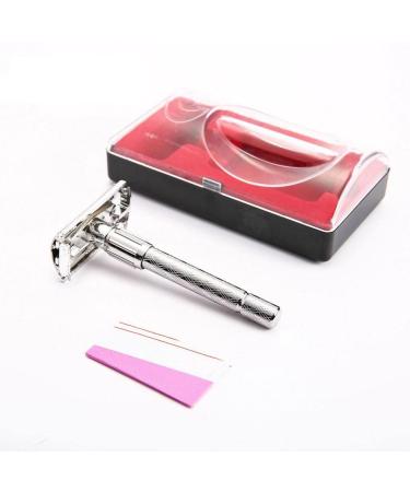 Harayaa 5x Adjustable Double Edge Safety Razor for Men - Premium Home Shaving Kit with Blade - International Shipping Available - Buy Online on SooperMarket.com