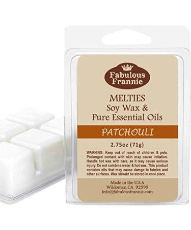 Fabulous Frannie Patchouli - 100% Pure Soy Wax Meltie/Tart/Melts Made with Essential Oils 2.75 oz