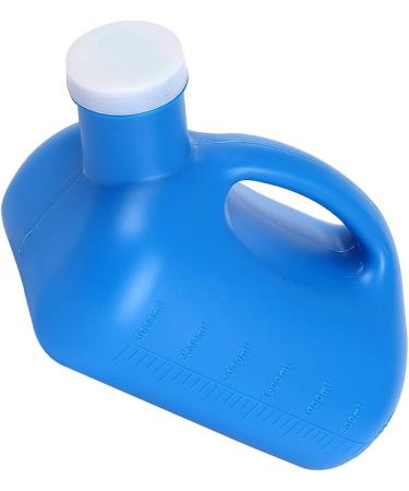 Male Urinal Bottle Camping Toilet Urine Bottle 3000ML Large Male Urinal Portable Screw Cap Pot Mouth No Odor Mens Potty Pee Bottle Collector Travel Toilet