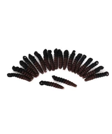 3 Packs Eunice Hair Saniya Curl Ombre Lichen Braids - Bouncy Crochet Hair (10 Inch 1B 30) - Free Hook Gift - Buy Online on SooperMarket.com