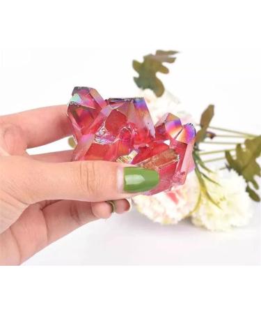 100G-130G Raw Natural Red Electroplating Quartz Stone Cluster Crystals 1pc HOMEZHOU 1pc 100G-130G - Buy Online on SooperMarket.com