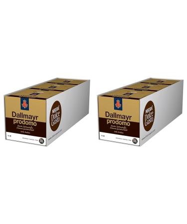 Nescaf Dolce Gusto Dallmayr Prodomo |48 coffee capsules |Top quality for a fully aromatic taste100% Arabica beans |Aroma sealed capsules |6 pack (3 x 16 capsules) 16 pieces (6 -pack)