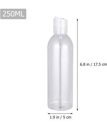Minkissy 6pcs 250ml Portable Travel Bottles Plastic Refillable Bottles Plastic Squeeze Bottle with Disc Cap for Shampoo Lotion (Mixed Colors Bottle) Assorted Color - Buy Online on SooperMarket.com