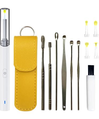 HD Ear Wax Removal Kit with Otoscope Camera for Adults & Kids - Ear Cleaner Tool Set with LED Light and Storage Bag - White - Buy Online on SooperMarket.com