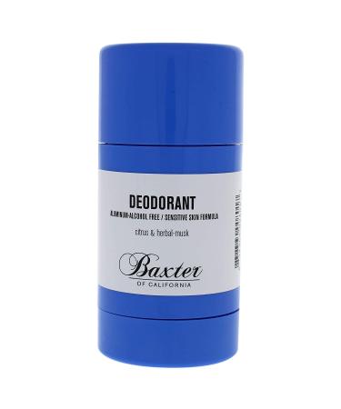 Baxter of California Deodorant for Men| Aluminum Free | Alcohol Free | Clear Stick | Citrus and Herbal-Musk Deodorant Only 2.65 Ounce (Pack of 1)