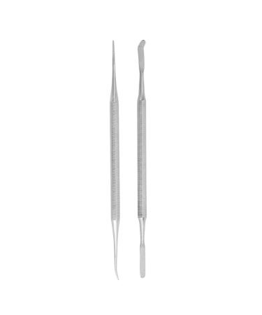 Verdant Touch Ingrown Toenail File Lifterwith File Ingrown Toenail Tool and File Cleaner Double Ended Stainless Steel Pedicure Nail Care Tool