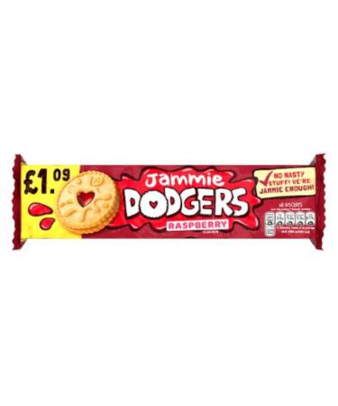 Jammie Dodgers Raspberry Flavour 140g x Case of 15 Dodgers Raspberry Flavour 1 count (Pack of 15)