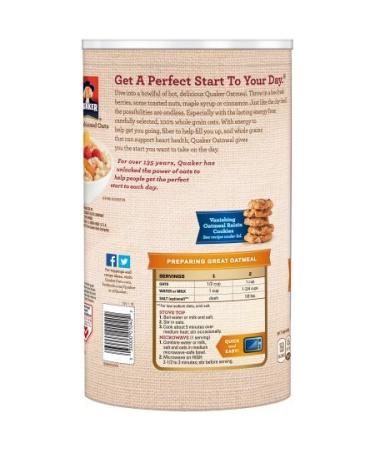Quaker Oats Old Fashioned Oatmeal Breakfast Cereal 42 Oz - 2 Canisters (2.62 lb Pack) - Buy Online on SooperMarket.com
