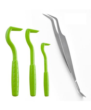 ILamourCar Tick Remover Tools for Dogs 4pcs Tick Removal Tool Set Painlessly Tick Remover for Dogs Cats Horses and Humans Pets