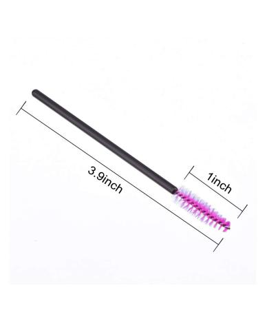 400 PCS Disposable Eyelash Mascara Brushes Makeup Applicator Kits (Black & Rose Red) - Buy Online on SooperMarket.com