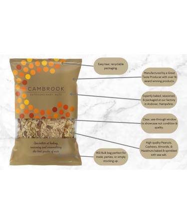Cambrook Mix 11 | Salted Mixed Nuts 1 kg Bag - Premium Quality Gluten Free Vegan Nuts - Buy Online on SooperMarket.com