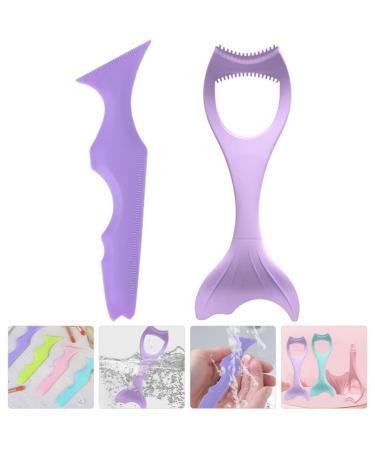 2pcs Silicone Eye Makeup Tools - Eyeliner Stencils & Mascara Aid for Women | Perfect Purple Makeup Accessories - Buy Online on SooperMarket.com