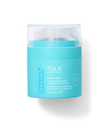 TULA Skin Care Bright Start Vitamin C Antioxidant Brightening Moisturizer - Lightweight Gel Cream, Brightens, Hydrates & provides Antioxidant Protection, 1.7 oz.