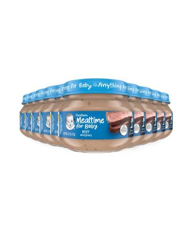 Gerber Purees 2nd Foods  Beef & Gravy 2.5 Ounce (Pack of 10)