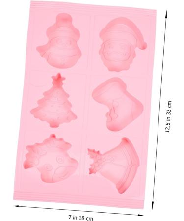 MAGICLULU 5pcs Fruit Cake Mold Clay Molds Silicone Bakeware Biscuit DIY Mould Baking Mold Dessert Mould Non Stick Candy Mold Santa Cake Mold Non Stick Fondant Mold Sample Silica Gel Popsicle 32X18CMx5pcs - Buy Online on SooperMarket.com