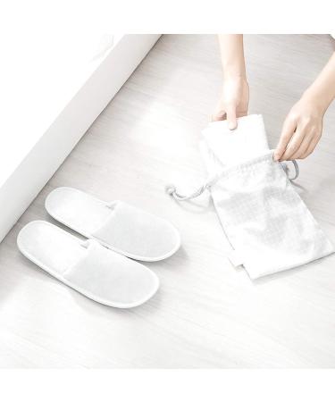 24 Pairs Cotton Velvet Closed Toe Spa Slippers - Disposable, Fit for US Men Size 10 and Women Size 11 - Perfect for Hotels, Homes, and Guests - Buy Online on SooperMarket.com