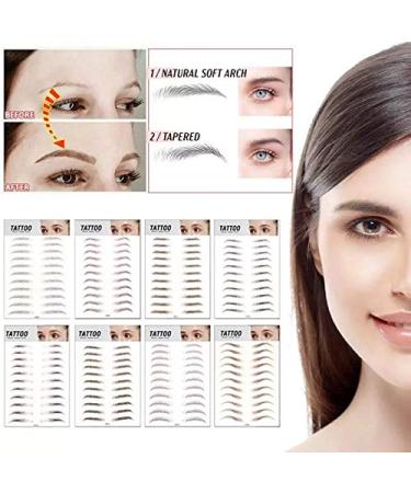 Yesallwas Black Eyebrows Tattoo 4D Hair-Like Fake Waterproof Eyebrows - Long-Lasting & Realistic Transfer Sticker (STM-06) - Buy Online on SooperMarket.com