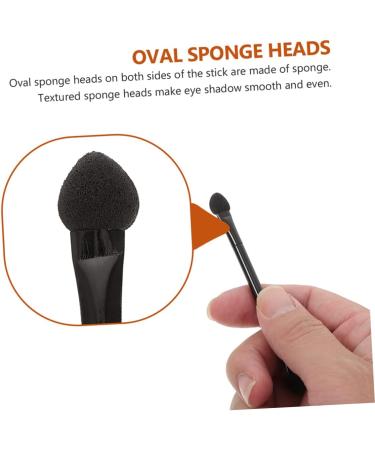 CANIGHT 25 Pcs Double Ended Eye Shadow Stick Lip Balm Brush Tool Eyeshadow Applicator Black Plastic - Buy Online on SooperMarket.com