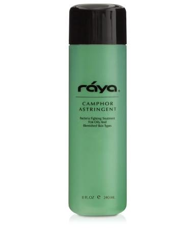 RAYA Camphor Astringent 6 oz (204) | Effective Facial Toner for Oily and Break-Out Skin | Helps Dry Up Blemishes and Control Excessive Oiliness | Made with Camphor and Eucalyptus 6 fl-oz