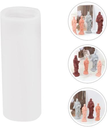 NUOBESTY 5pcs DIY Mold for Candle Votive Candles Scented DIY Supplies Jesus Craft Mold Molds for Candle Making Flower Stickers Jesus Candle Molds Hand Mold White Suite 3D Soap Silica Gel Whitex5pcs 13.5x5cmx5pcs - Buy Online on SooperMarket.com
