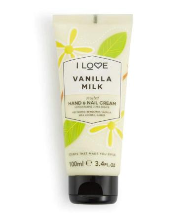 I Love Vanilla Milk Hand & Nail Cream | Shea Butter & Coconut Oil | Vegan & 93% Naturally Derived - 100ml - Buy Online on SooperMarket.com
