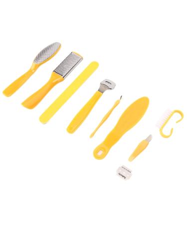 Stainless Steel Foot Dead Skin Removal Tool Set - 9 Pcs Kit for Wet and Dry Cracked Feet - Reusable Foot Rasp for Effective Foot Care - Buy Online on SooperMarket.com
