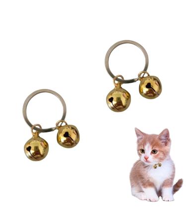 kurkip 2 Extra Loud Cat & Dog Bells Pet Tracker Cat Dog Collar Bells with Roundel Pet Collar Accessories Festival Party DIY Crafts Decoration - Save Birds & Wildlife