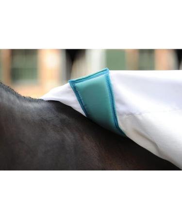 Weatherbeeta Sweet Itch Shield Combo Neck Fly Rug 7ft - White & Blue | Best Protection for Horses | International Shipping Available - Buy Online on SooperMarket.com