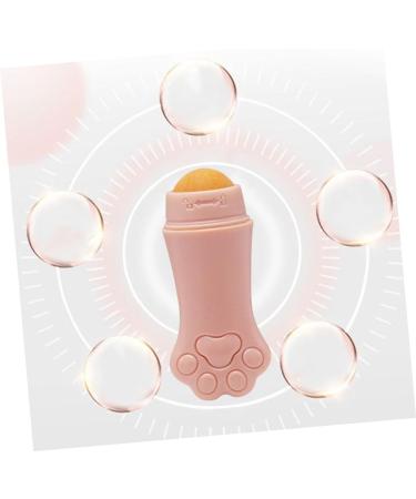 BELLIFFY 1pc Volcanic Stone Oil-absorbing Ball Facial Volcano Stone Roller for Face Volcanic Rock 7.5x3cm Pink - Buy Online on SooperMarket.com