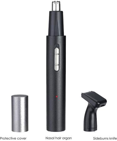 Buy 2 in 1 USB Rechargeable Nose Hair Trimmer - Waterproof Dual Edge Blades for Men & Women - Perfect for Home & Travel - Buy Online on SooperMarket.com