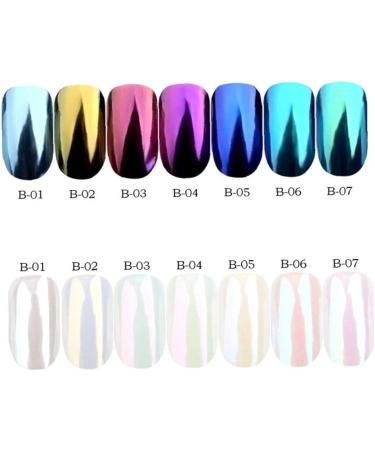 1pc Nail Powder Mirror Effect Powder Holographic Nail Powder Pearl Nail Pigment Nail Art Powder(1g Wine Red) - Buy Online on SooperMarket.com