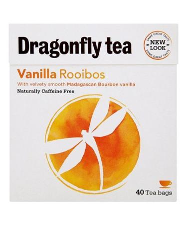 (10 PACK) - Dragonfly Tea - Vanilla Rooibos Tea | 40 Bag | 10 PACK BUNDLE
