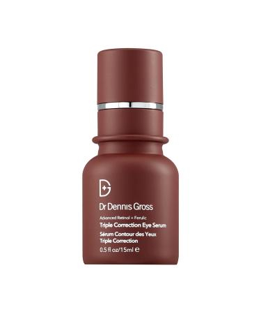 Dr. Dennis Gross Advanced Retinol + Ferulic Triple Correction Eye Serum: Firm Skin, Boost Hydration, Reduce Look of Wrinkles & Crepiness, 0.5 oz