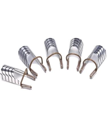 5PCS/SET Reusable Nail Art Extension Forms Guide Nail Extension Forms Nail Accessories Acrylic Nail Uv Gel Nail Extention Tips Diy Tool French Nails Aluminum Form Guide(Silver) - Buy Online on SooperMarket.com