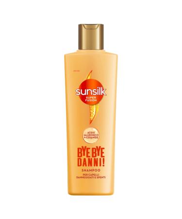 sunsilk Bye Bye Damage Shampoo for Damaged and Dull Hair Super Fusion Formula with a Mix of Hyaluronic Acid and Ceramide Repairs from 7 Types of Hair Damage 220 ml 1 unit - Made in Italy