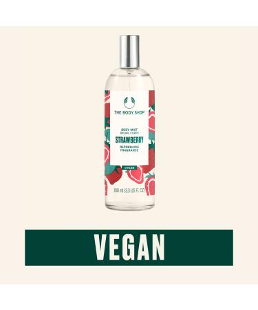 The Body Shop Strawberry Body Mist - Vegan, 3.3 oz - Sweet Fruity Scent | Refreshing & Cooling - Buy Online on SooperMarket.com