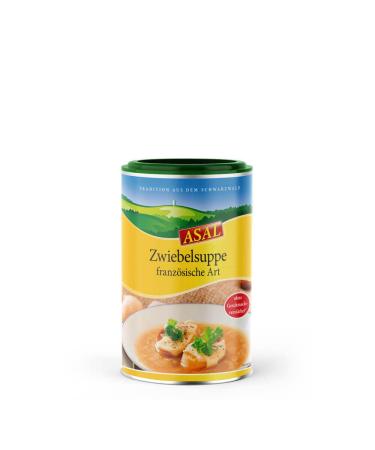 Asal onion soup (French species) 220g for 12 plates - spicy soup with 35% onions also optimal as the basis for many other dishes low -fat 100ml only 24kcal spices (1 Pack)