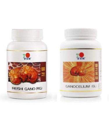 DXN 2 Bottle Reishi Gano RG 360 Capsule + 2 Bottle Ganocelium GL 360 Capsule