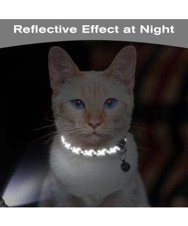 Tagme 2er-Pack Reflective Cat Neck Band with Safety Clasp & Bell | Custom Name & Address Shield for Kittens - Fits 15-20 cm - Black - Buy Online on SooperMarket.com