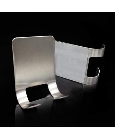 2 x Stainless Steel Razor Holder - Self Adhesive Double Hook Set for Bathroom Organization | Durable & Stylish - Buy Online on SooperMarket.com