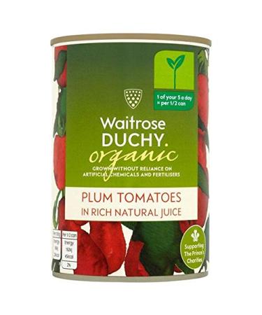 Waitrose Duchy Organic Plum Tomatoes 400g