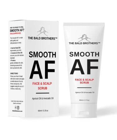 The Bald Brothers Exfoliate Cleanser with Apricot Seed Oil | Pre Shave | Exfoliating Scrub For Men with Pumice & Coconut Oil | Unscented | Vegan