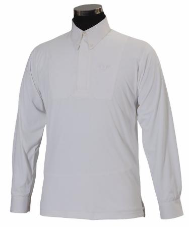 TuffRider Adam Boys Longsleeve Show Shirt White S CH White Medium