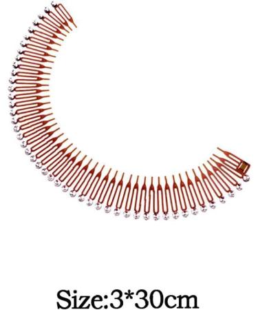 Stretch Hair Combs Plastic Full Circle Headband Flexible Hair Clip Sports Hair Wrap Holder for Women Girls Style 4 - Buy Online on SooperMarket.com