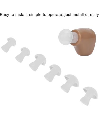 6 Pack Silicone Hearing Aid Ear Plugs - Universal Size Replacement Buds (L/M/S) for Comfort & Enhanced Hearing - Buy Online on SooperMarket.com